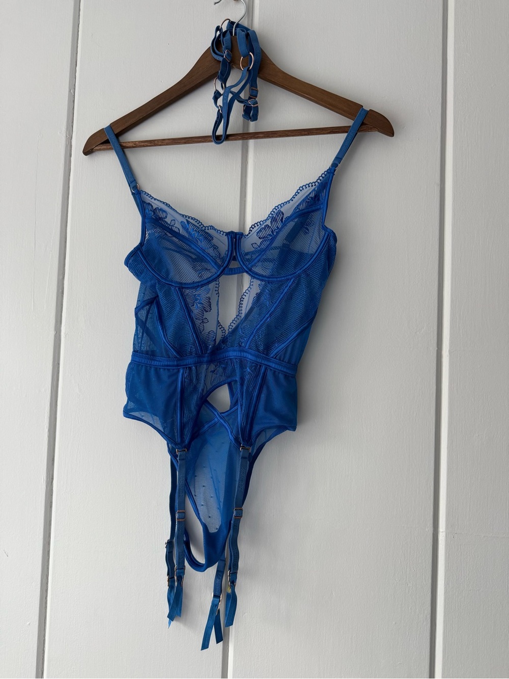Lounge Lingerie Diana Bodysuit Cobalt Blue
